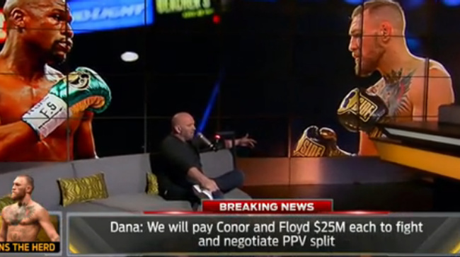 Dana White Offers $25 Million Each For Mayweather McGregor Fight community news, Dana White Offers $25 Million Each For Mayweather McGregor Fight